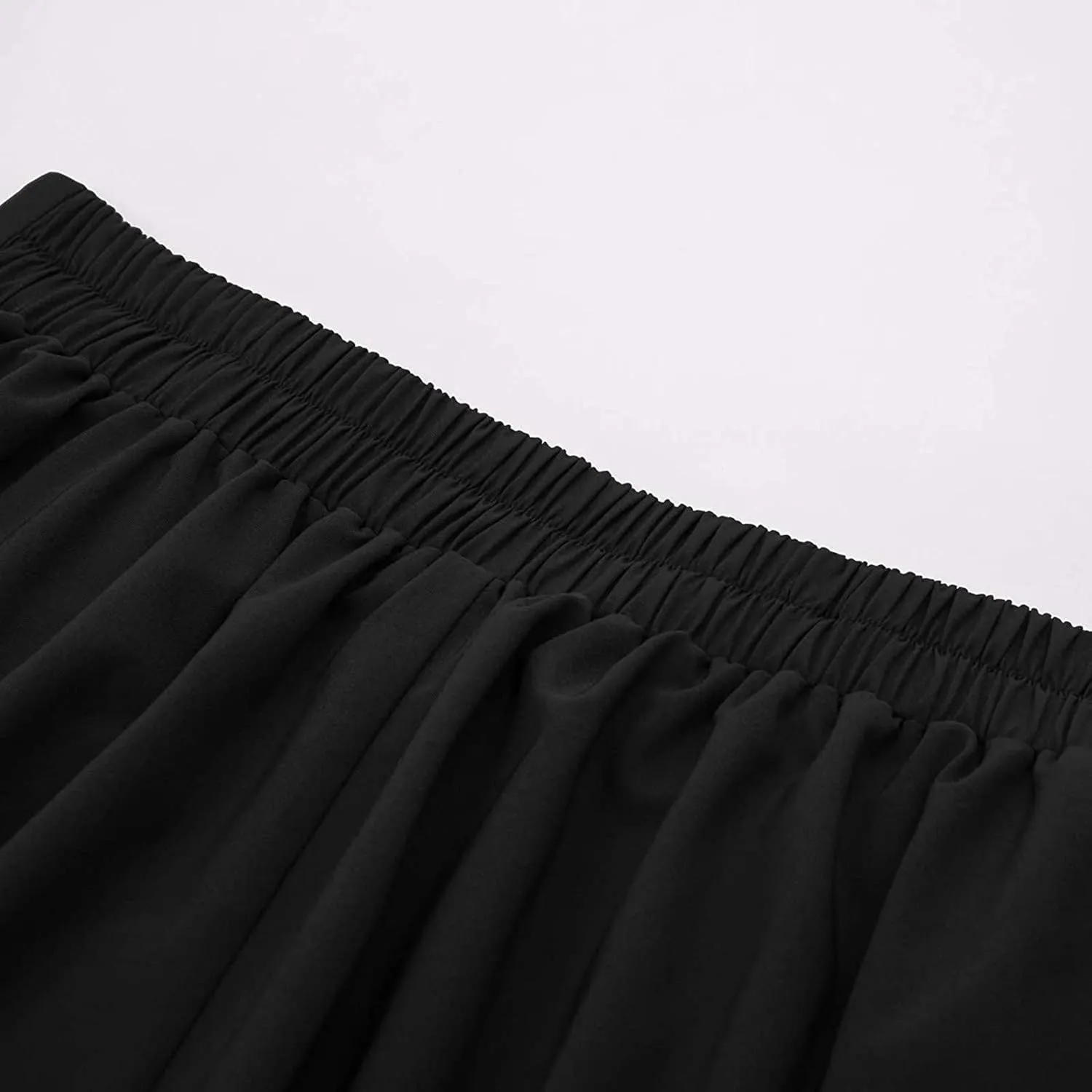 High Waisted Midi Skirt Women Vintage Skirts A Line Swing Skirt Elegant Maxi Skirts Dressy Skirt Elastic Summer Skirt