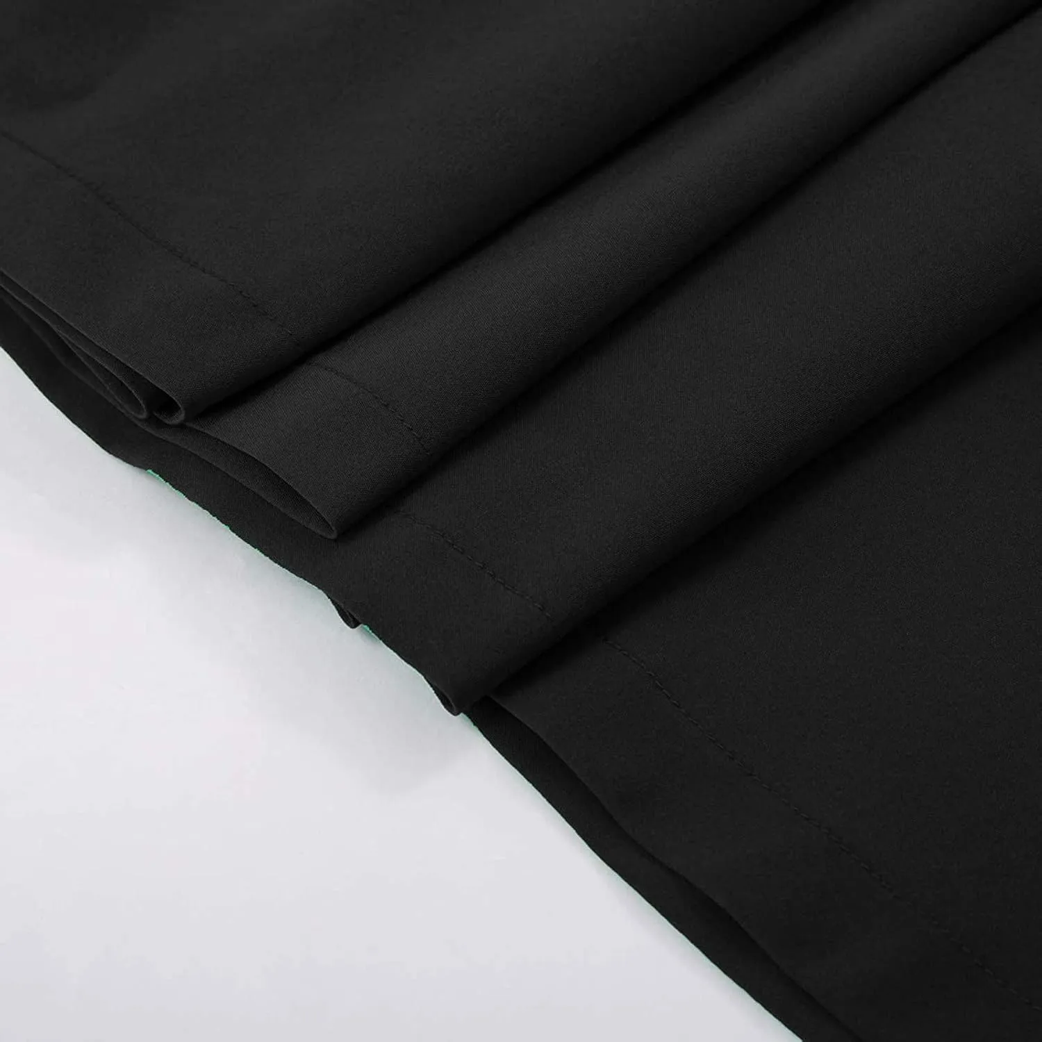 High Waisted Mini Skirts for Women Solid Color Casual A-Line Skirt with Elastic Waist and Anti-Slip Lining