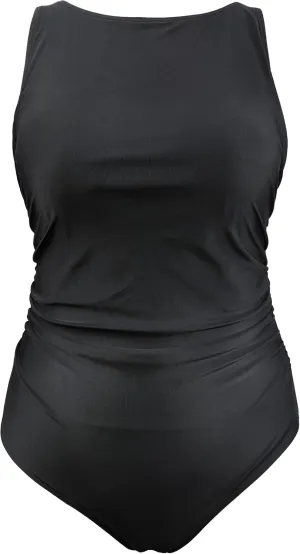 Hilor Women's Underwire Swimsuits High Neck One Piece Bathing Suit Modest Tummy Control Swimwear