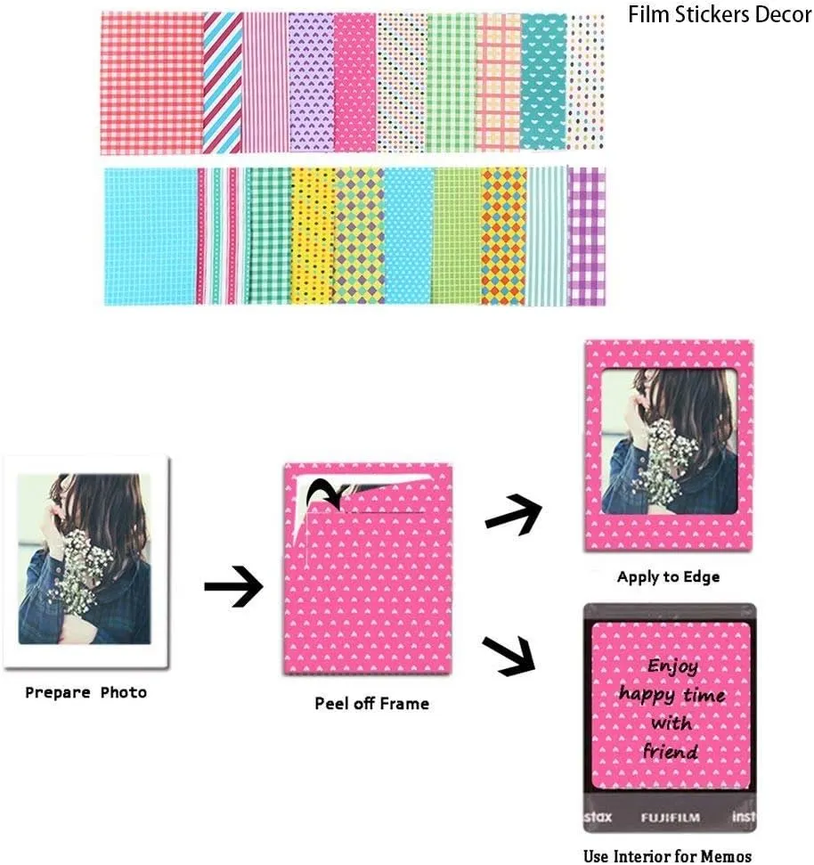 Instant Camera Accessories Compatible with Fujifilm Instax Mini 12 11 9 Instant Film Camera - Chrysanthemum