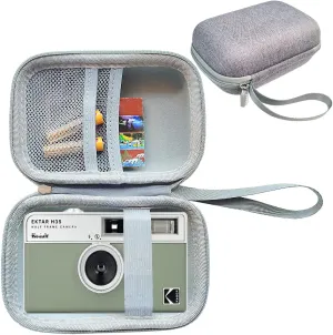 JCHPINE Hard Carrying Case for KODAK EKTAR H35 Half Frame Film Camera, Protective Storage Travel Case for Kodak Ultra F9 M35 Film Camera Accessories (Grey)