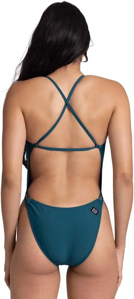 JOLYN Alyssa Fixed Back Women's Athletic One Piece Swimsuit for Competitive Swimming, Lifeguarding, Diving, Medium Coverage