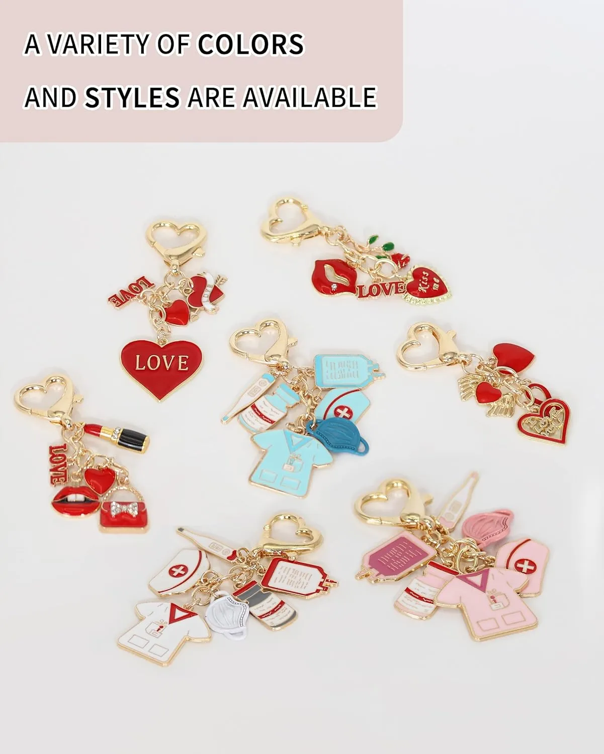Key Chain - Key Chain Purse Charm for Women, Bag Charm Car Keychain Wristlet Wallet Accessories