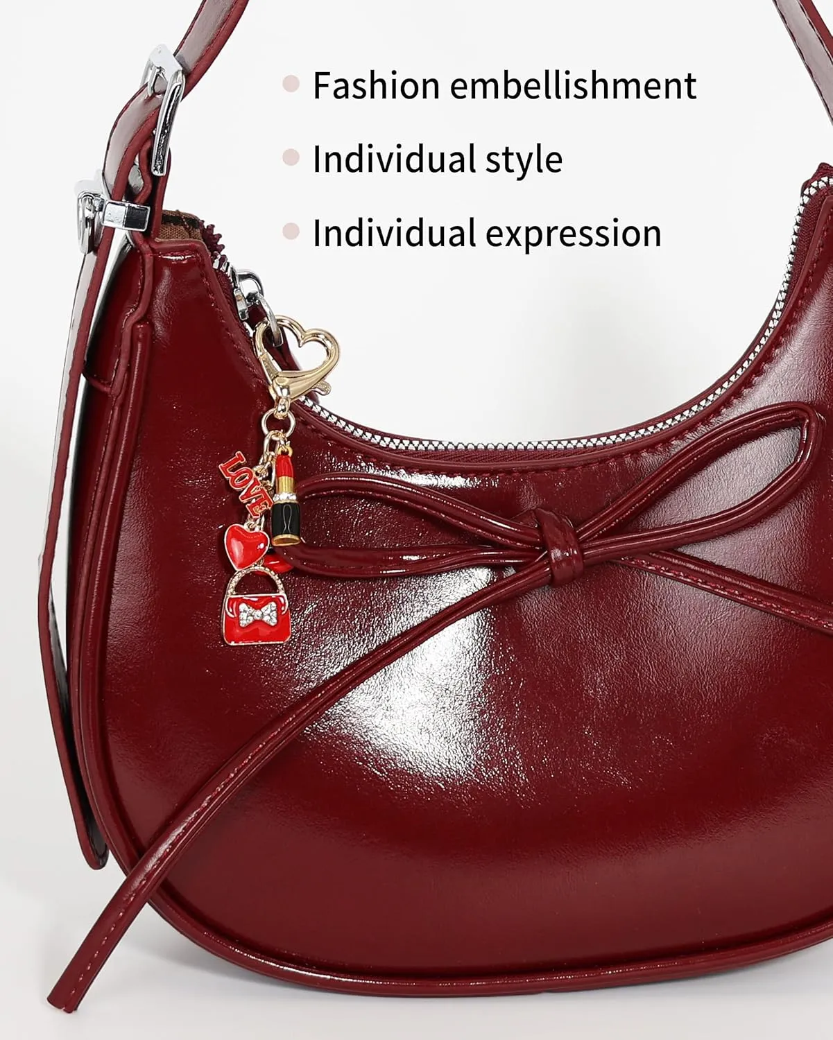 Key Chain - Key Chain Purse Charm for Women, Bag Charm Car Keychain Wristlet Wallet Accessories