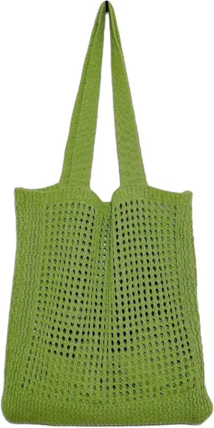 Knitted Women's Crossbody Hobo Shoulder Bags Top-Handle Bag Cutout Grunge Aesthetic Accessories Tote Bag