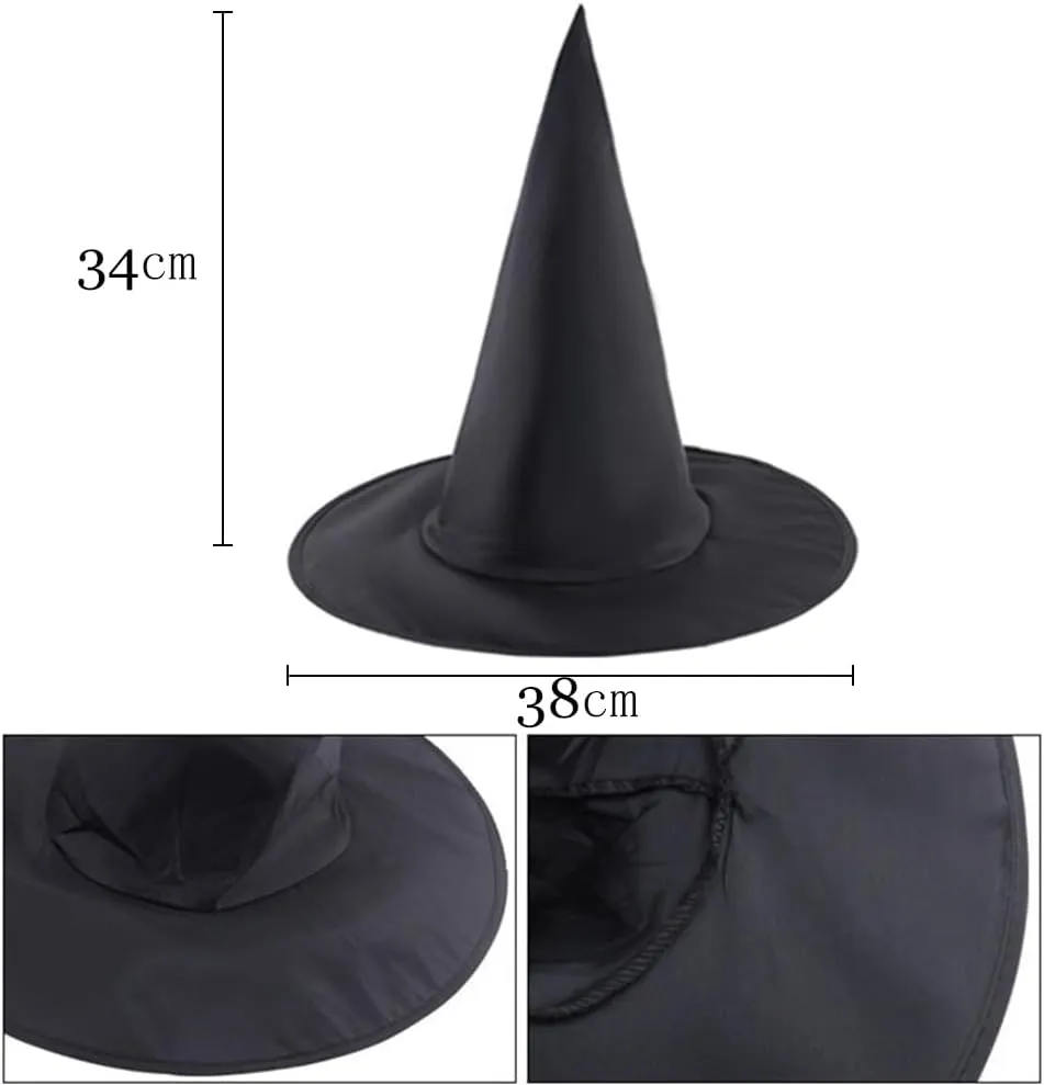 Kuzhi Wizard Costume Set for Adult and Child,12Pcs Classic Fancy Dress and Accessories