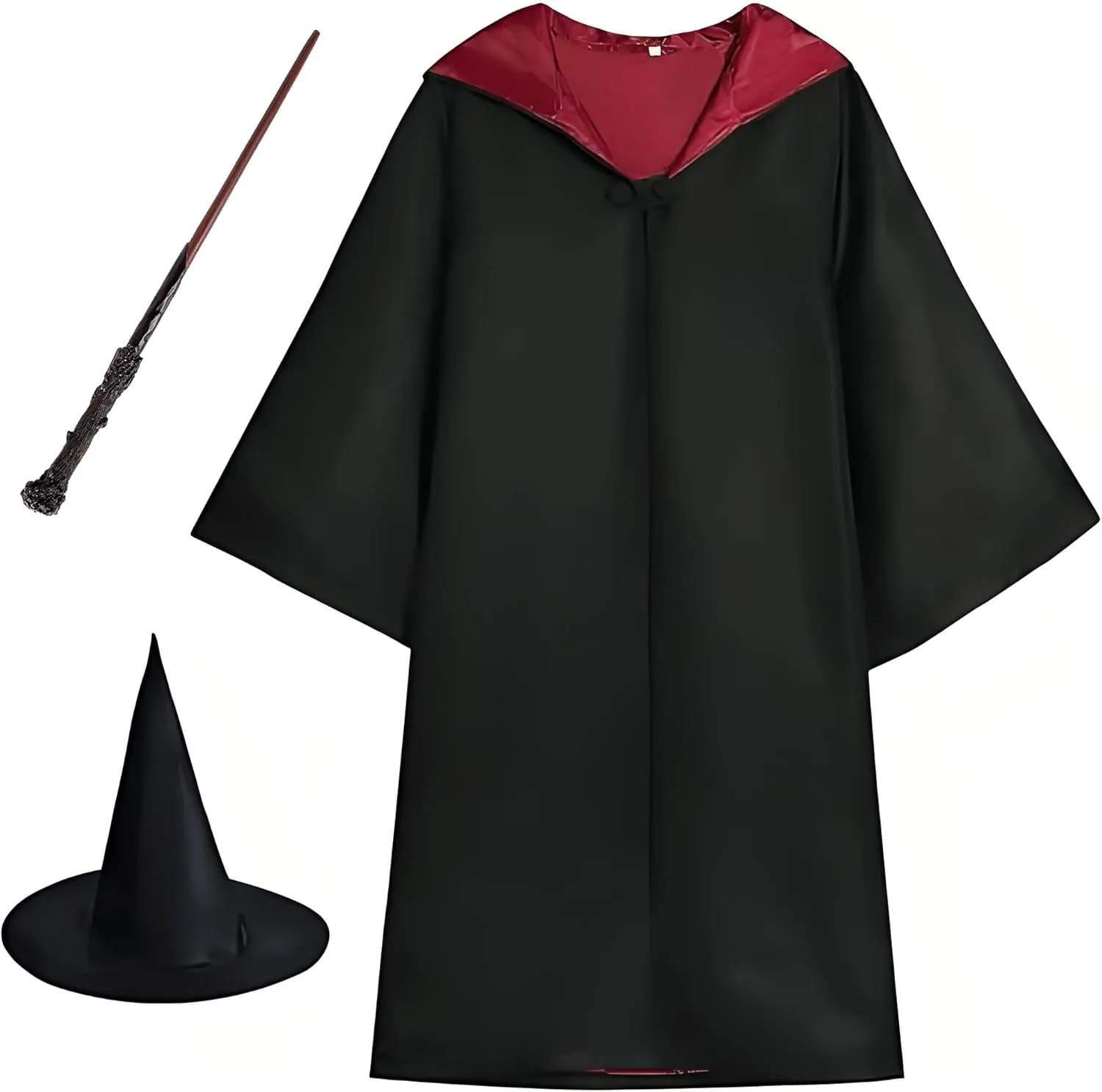 Kuzhi Wizard Costume Set for Adult and Child,12Pcs Classic Fancy Dress and Accessories