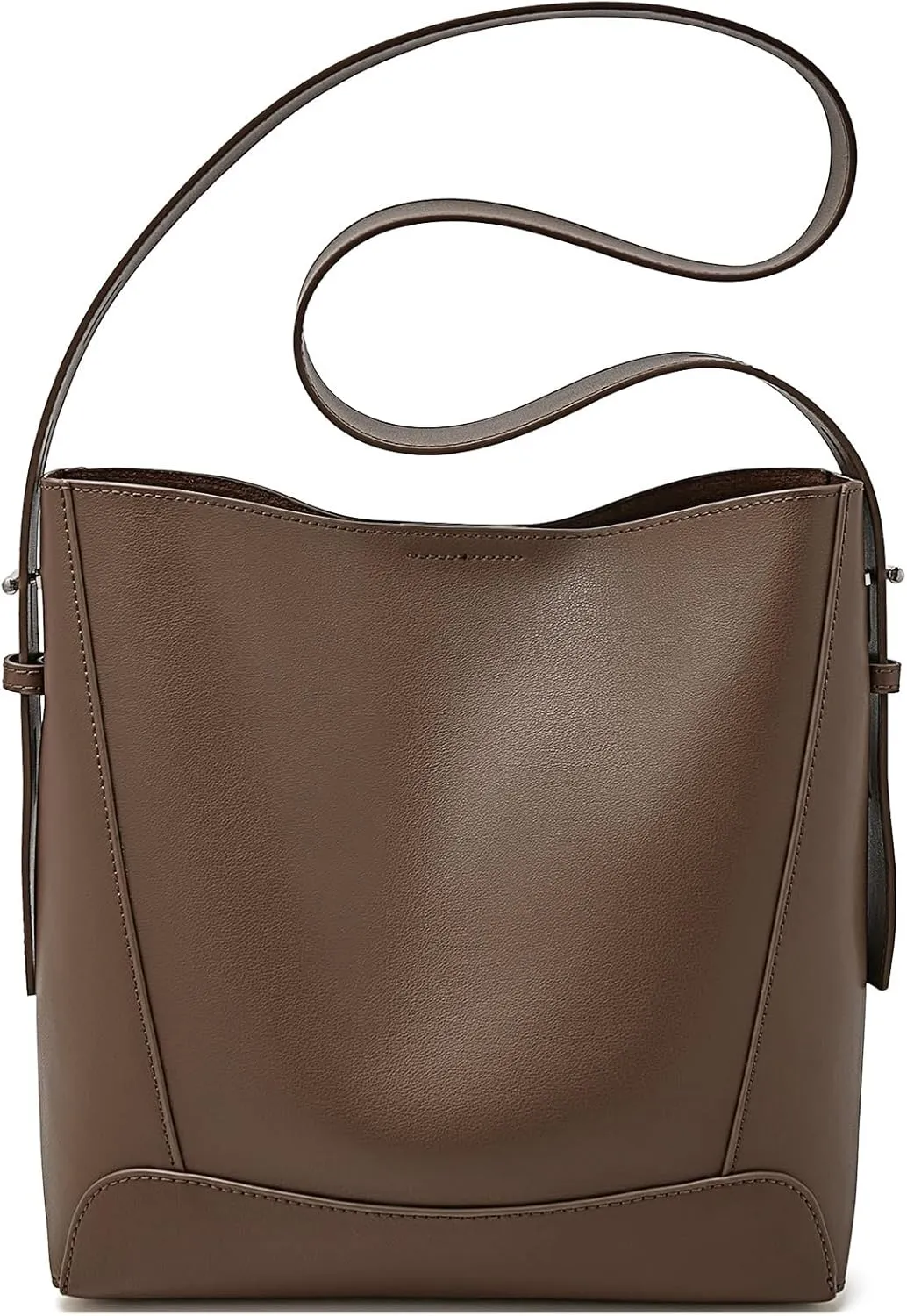 Lady Women Hobo Bucket Bag Split Leather Fashion Shoulder Bags Large Capacity Handbag Wide Adjustable Strap Female Bags