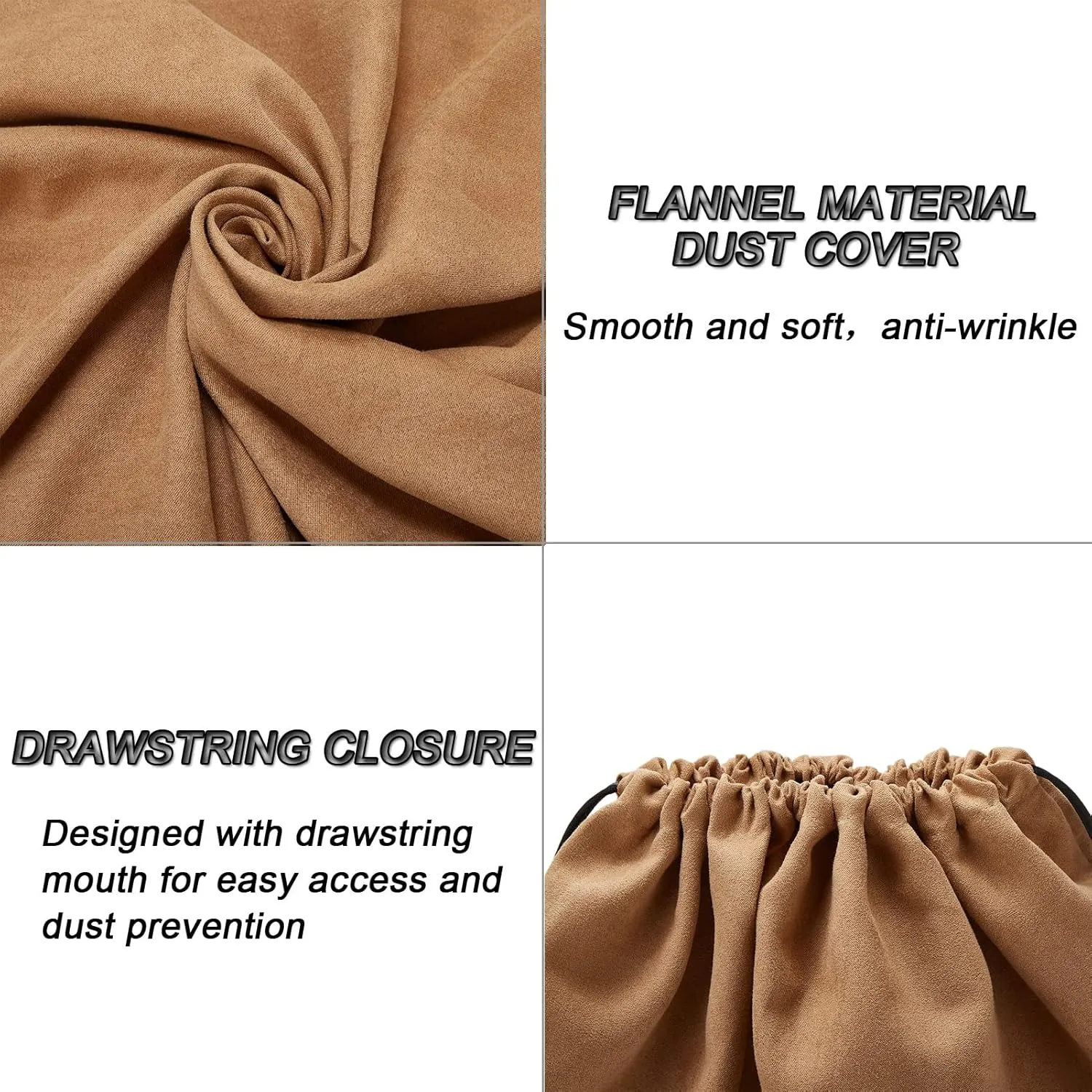 LAKE OF FIRE Dustproof Storage Bags with Drawstring Closure, 2-Piece Set  Multi-Purpose Protective Pouches for Handbags, Purses, Shoes, and Boots