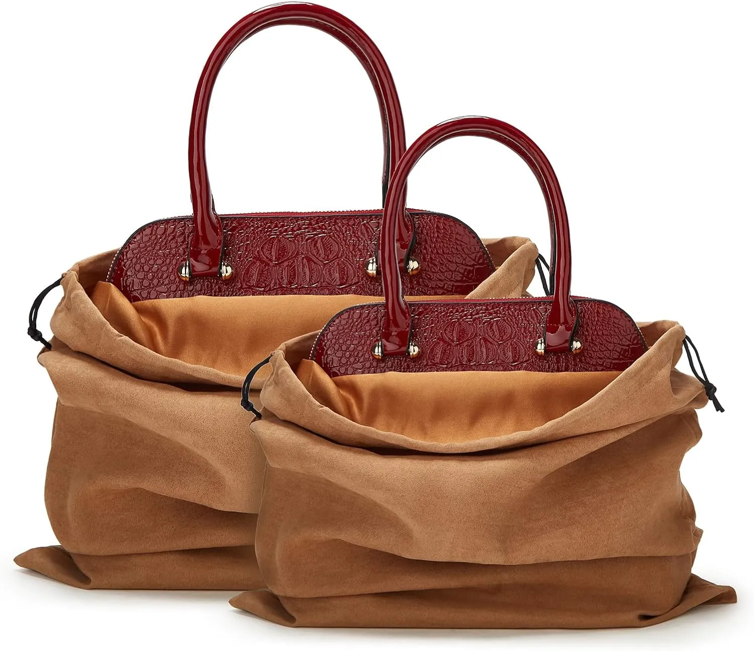 LAKE OF FIRE Dustproof Storage Bags with Drawstring Closure, 2-Piece Set  Multi-Purpose Protective Pouches for Handbags, Purses, Shoes, and Boots
