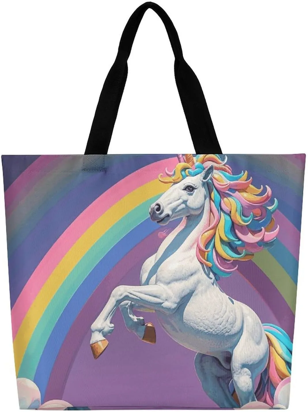 Large Capacity Shopping Bag Vintage Aesthetic Raven Illustration Canvas Grocery Bags Foldable Tote Bag
