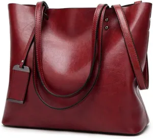 Leather Bucket Bags Simple Double Strap Womens Shoulder Bags For Women Messenger Bags Lady Shopping Tote Bag