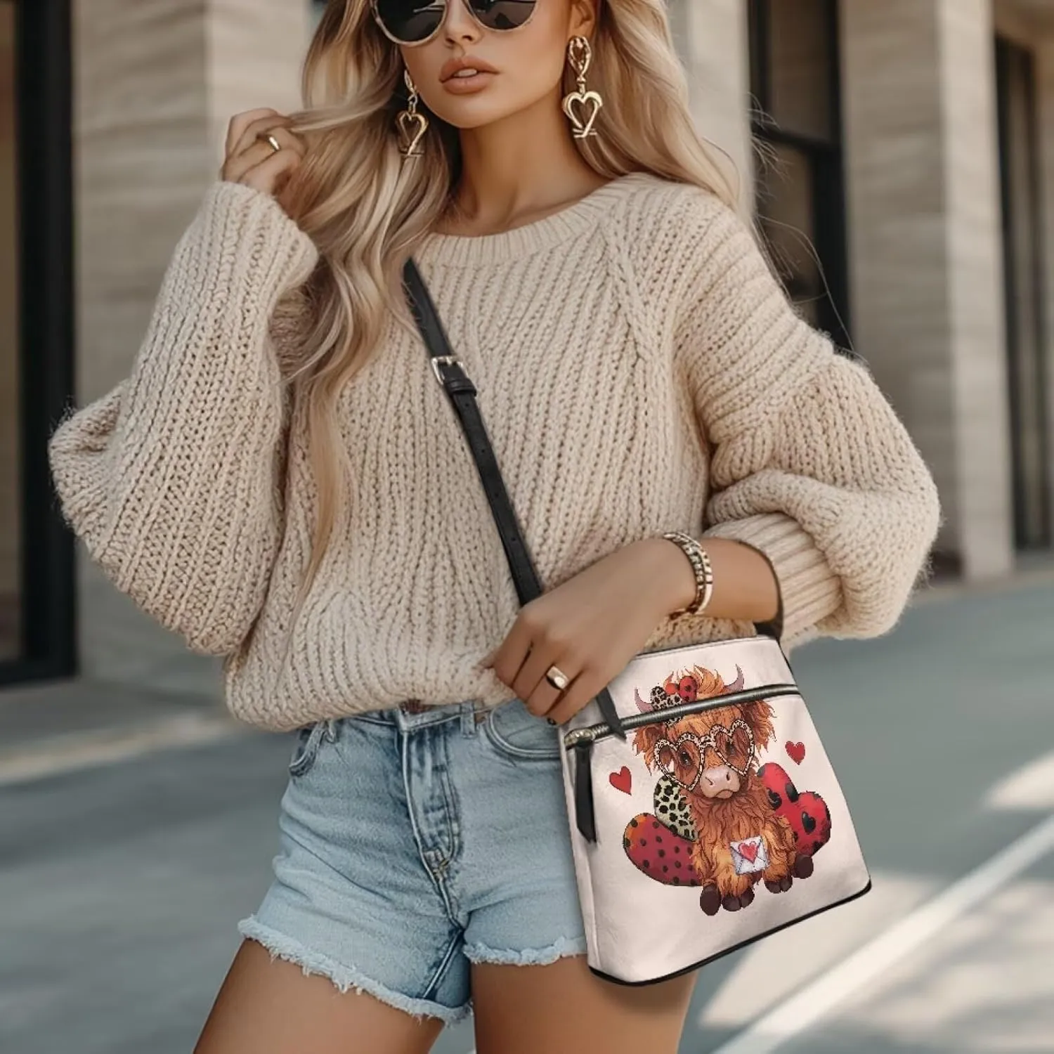 Leather Bucket Crossbody Bags Casual Tote Bags Women Hobo Bag Purse for Women Travel Shoulder Bags Handbags