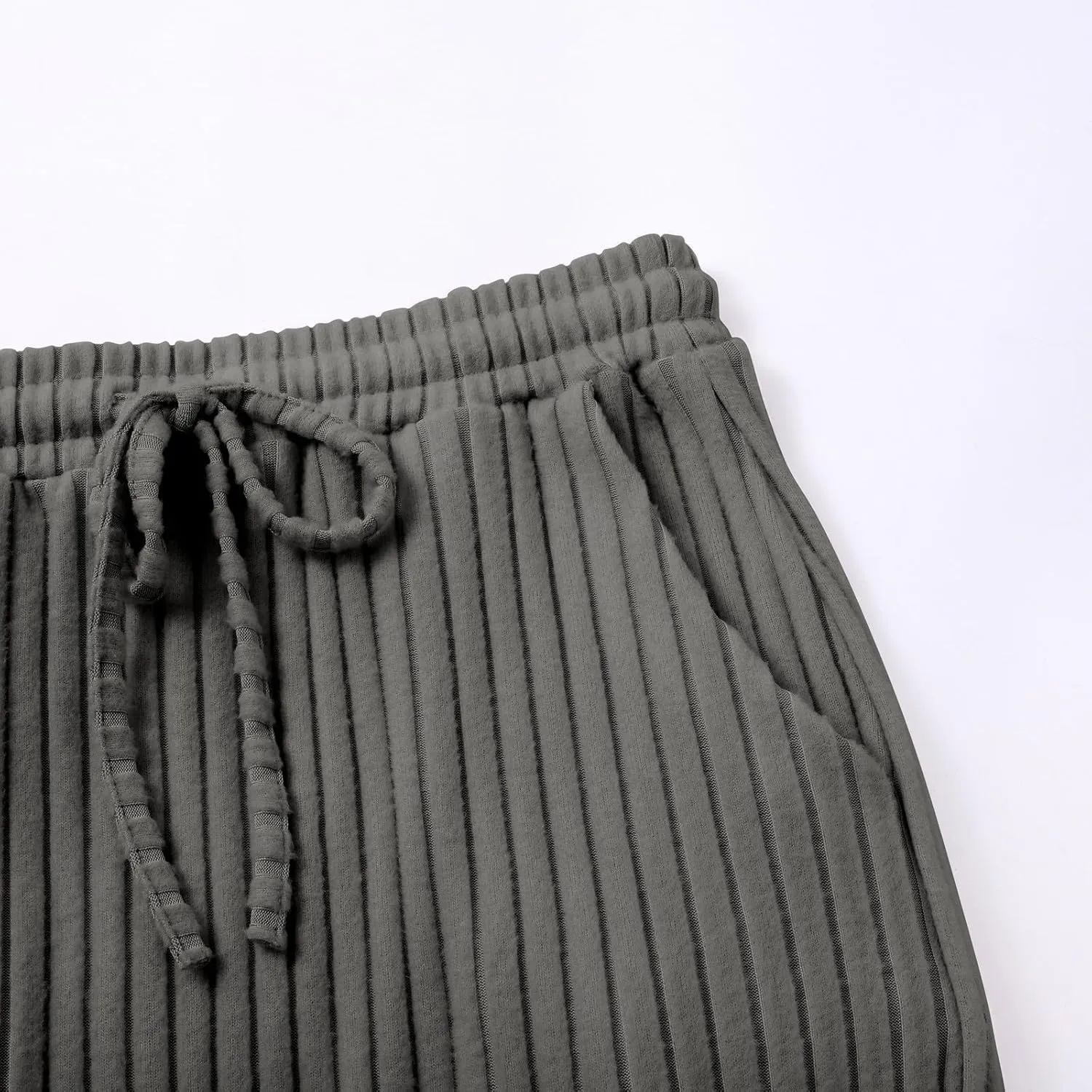 Long Skirts for Women 2025 Summer Trendy Maxi Skirt with Pockets Ribbed Knit Stretchy Soft Daily Outfits