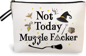 Magic Stuff Makeup Bag, Book Lover Cosmetic Bag, Accessories, Magic Wand, Zipper Purse, Travel Bag
