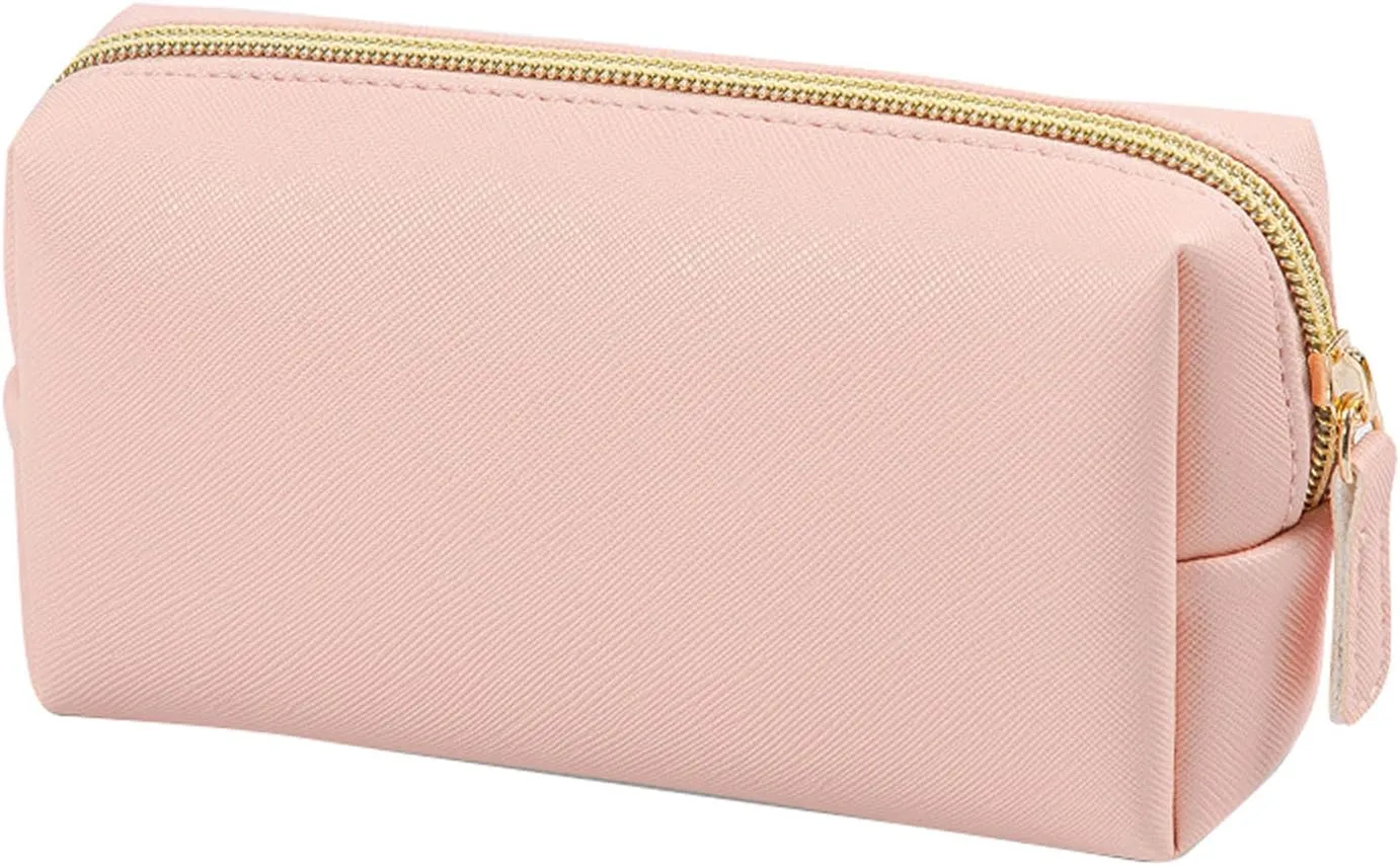 Makeup Bag 2025 New Portable Waterproof PU Leather Large Capacity Pink Makeup Bag,Travel Toiletry Bag,Travel Cosmetic Bag,Makeup Pouch for Girls Daughter Gifts Women