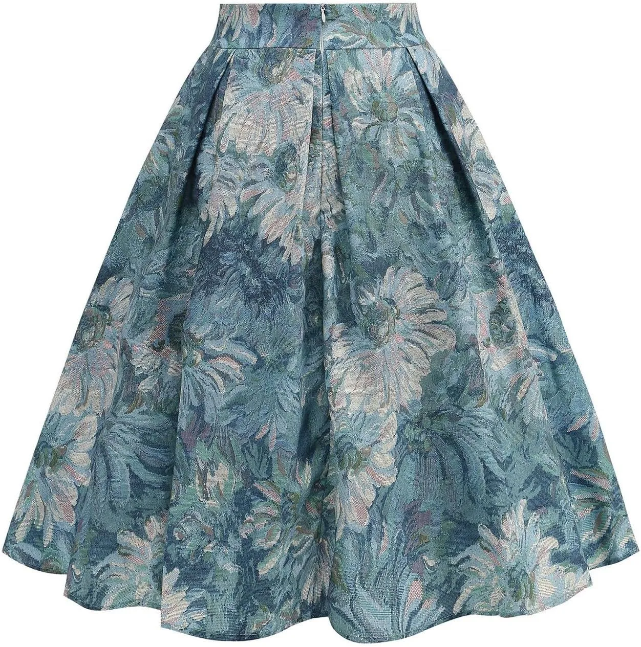 Maxi Skirt Women Women's Fashion Cute and Sweet Print with Bow Waist Full Hem Skirt