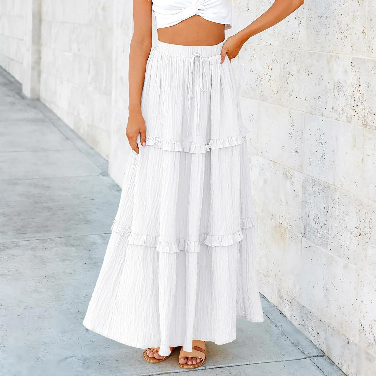 Maxi Skirt Women Women's Long Summer Dresses Elegant High Waist Cocktail Wedding Guest Dresses Flared A Line Midi