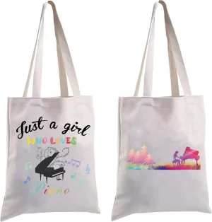 MBMSO Piano Music Tote Bag - Perfect for Piano Players & Lovers - Shoulder Bag