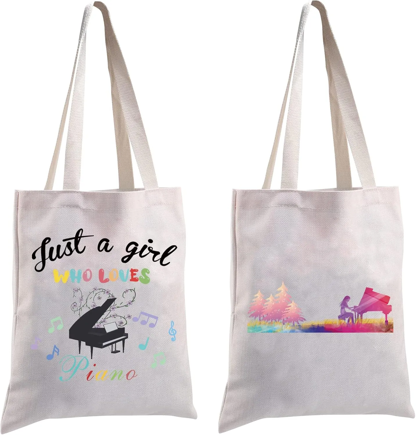 MBMSO Piano Music Tote Bag - Perfect for Piano Players & Lovers - Shoulder Bag