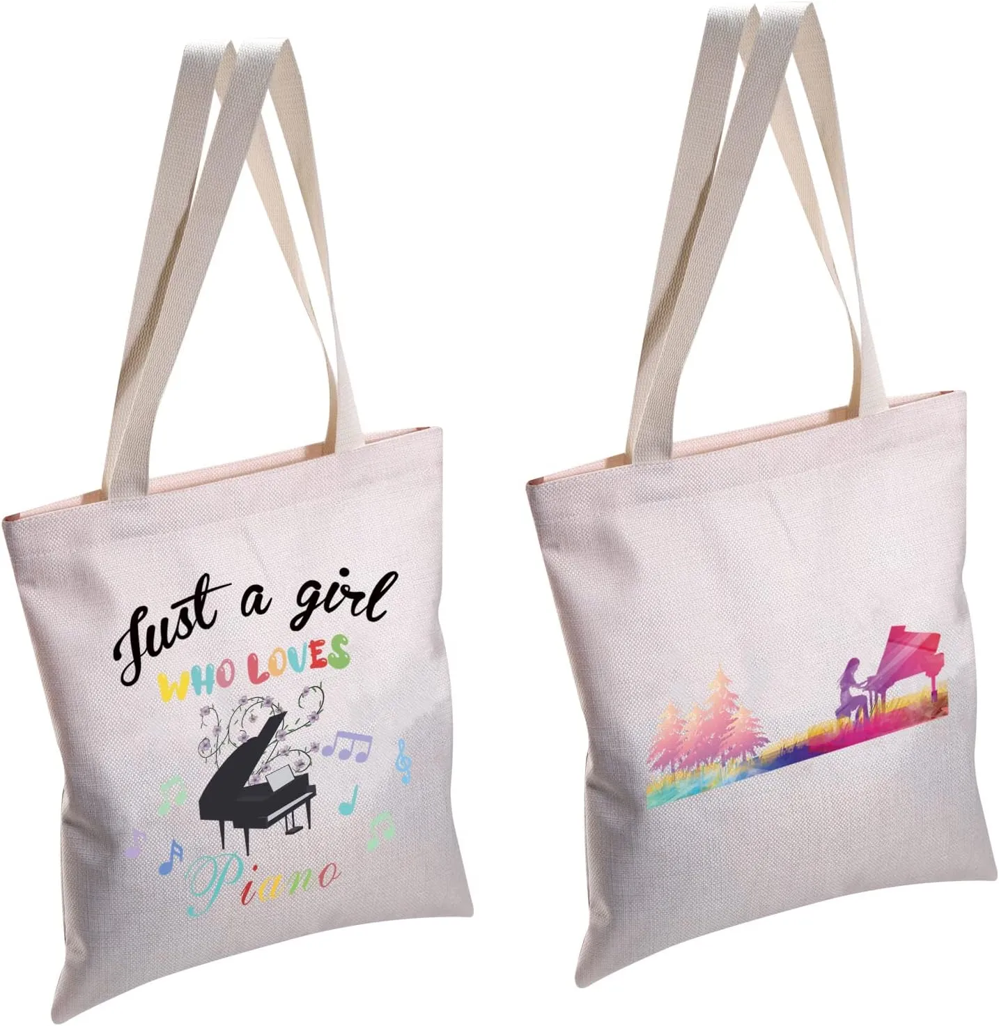 MBMSO Piano Music Tote Bag - Perfect for Piano Players & Lovers - Shoulder Bag
