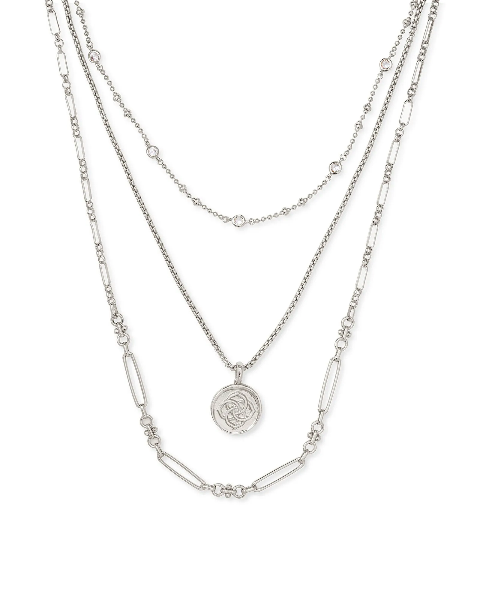 Medallion Coin Triple Strand