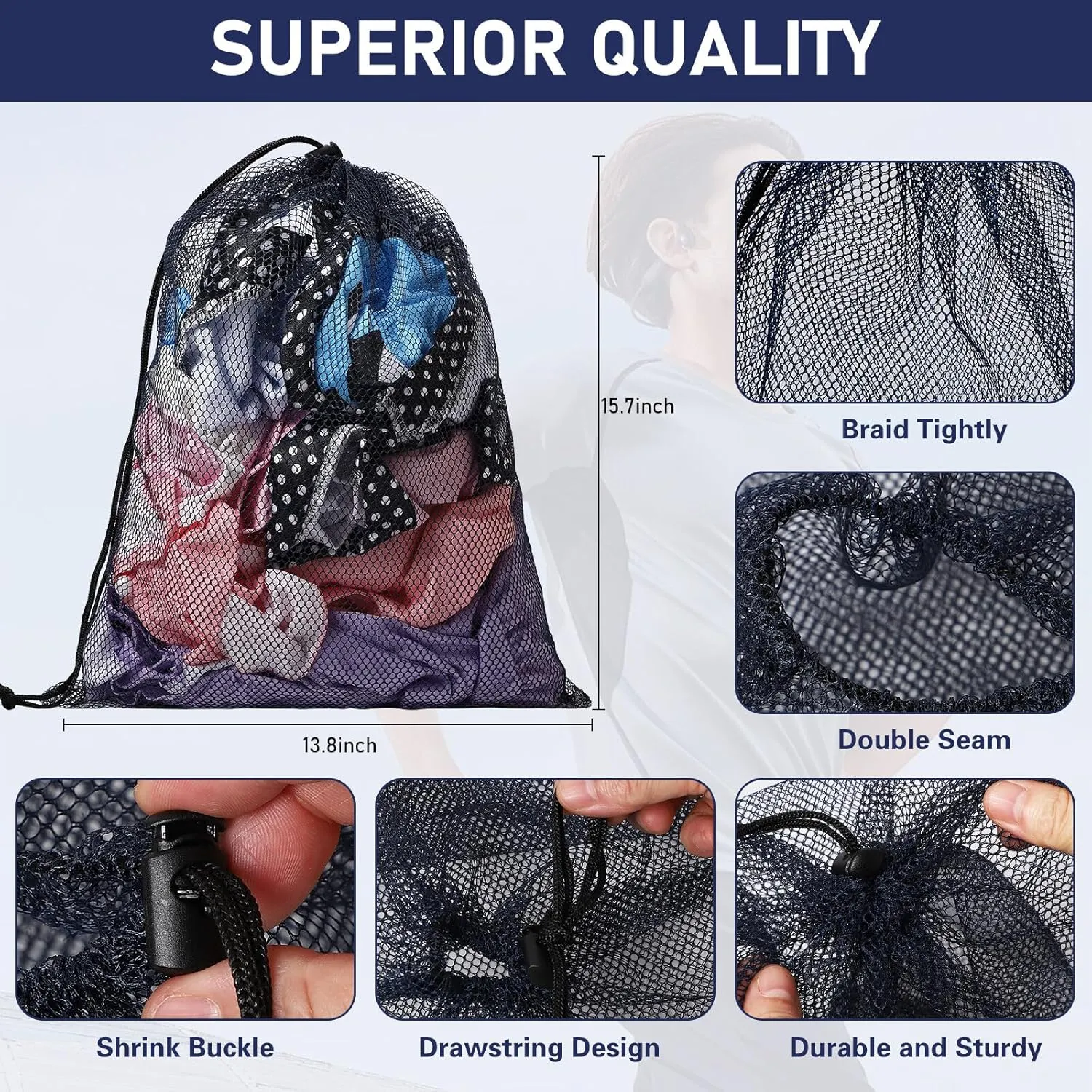 Mesh Drawstring Bag