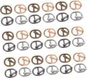 Mini Doll Garment Buckles Multi Colored Shoe and Belt Accessories for DIY Craft Projects Durable Alloy