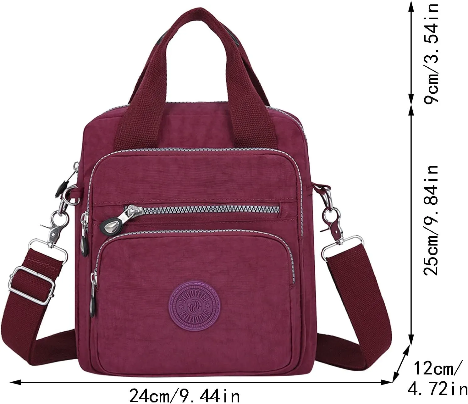 Multifunctional Casual Crossbody Bags Women Casual Crossbody Bags Adjustable Shoulder Strap Shoulder Bag for (One Size)