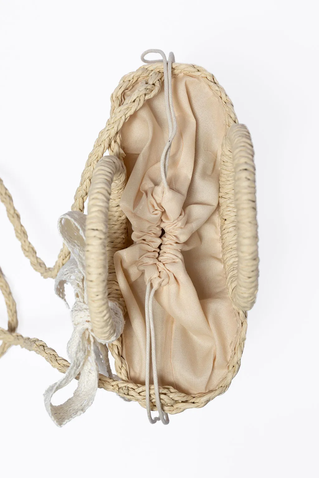 Natural Mini Straw Bow Bag SALE