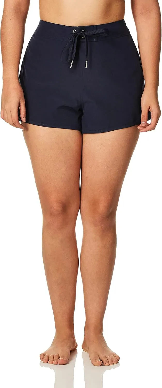 Nautica Women's Board 3 Inseam  Quick-Dry Swim Shorts, Surf, Beach Wear, Bikini Cover-up