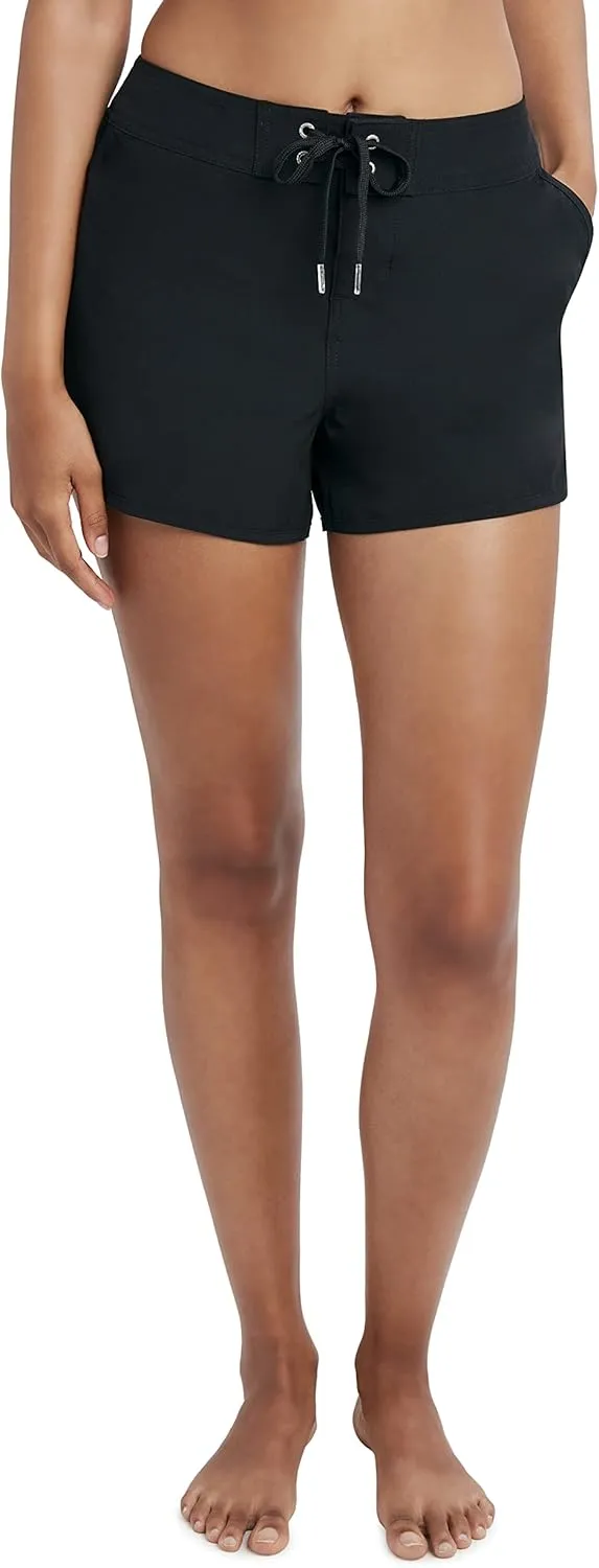 Nautica Women's Board 3 Inseam  Quick-Dry Swim Shorts, Surf, Beach Wear, Bikini Cover-up