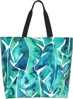 Navy Blue White Stripes horizontal Women's Tote Bag Large Capacity Single Shoulder Bags Handbag for Shopping Work