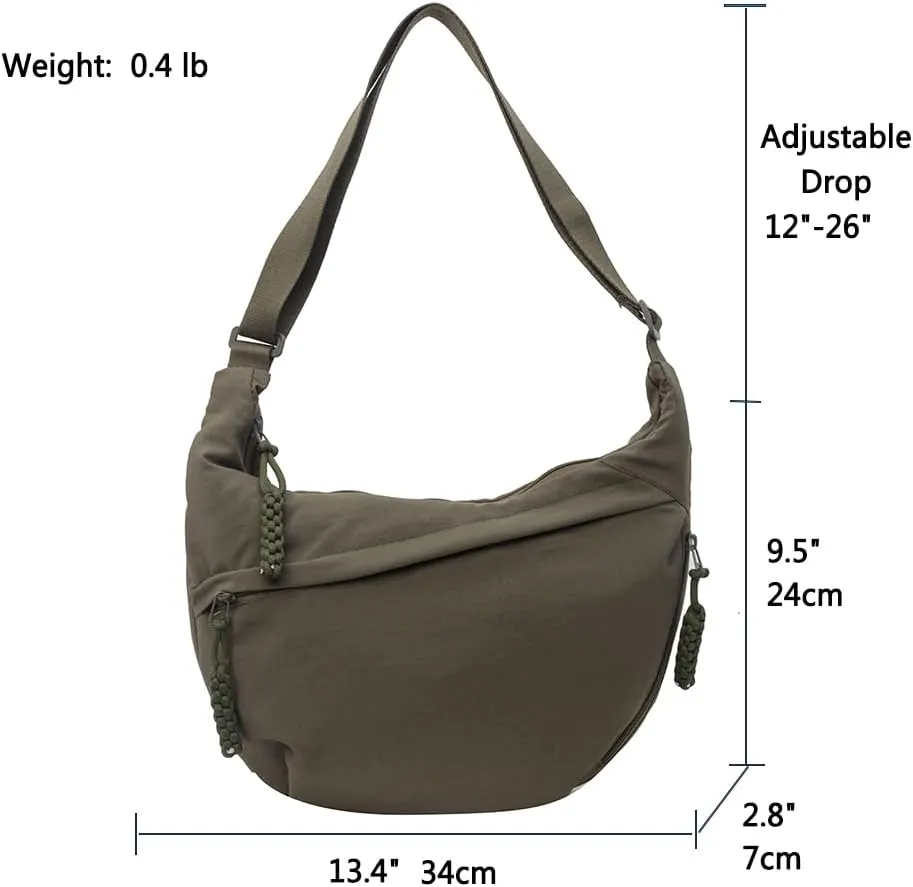 Nylon Crossbody Bags for women Purse Handbags Shoulder Bags Travel Tote Messenger Bag Men Hobo Bags