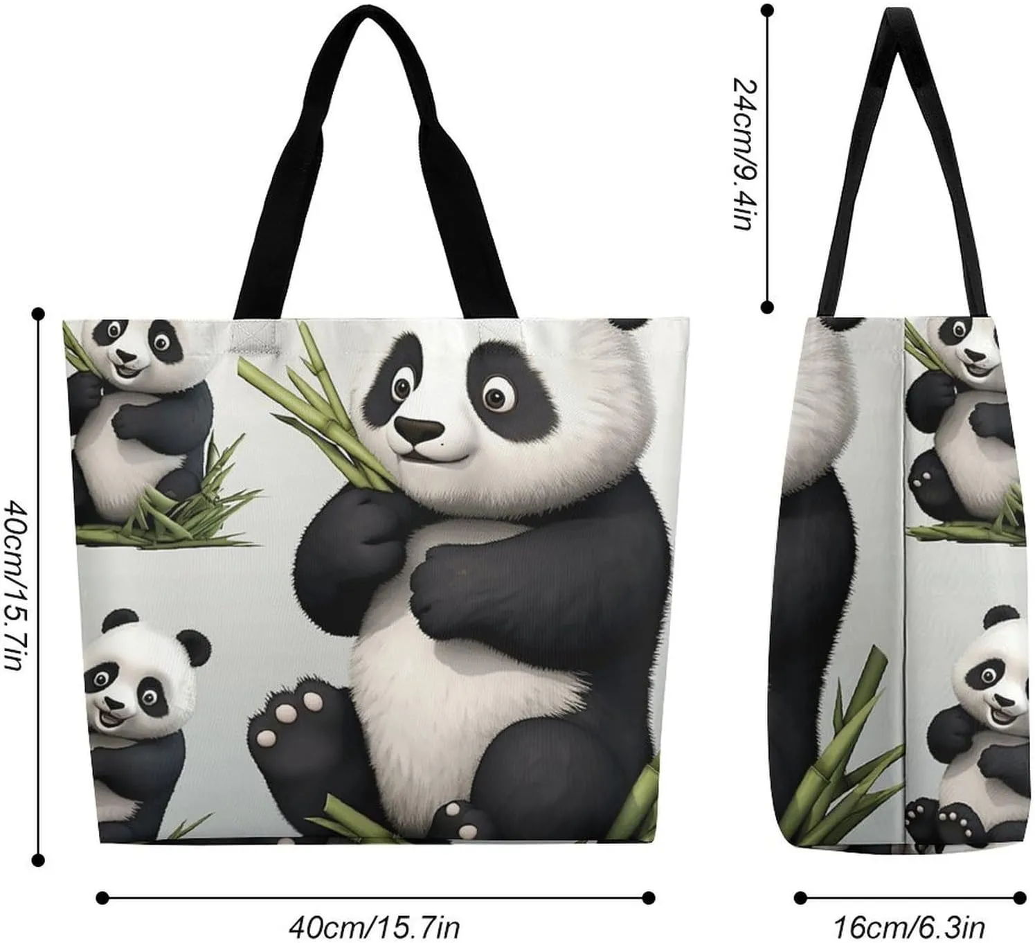 Painting Flower Pigs Beach Bag Reusable Tote Bag Foldable Grocery Bags Women Shopping Bags for Daily Essentials