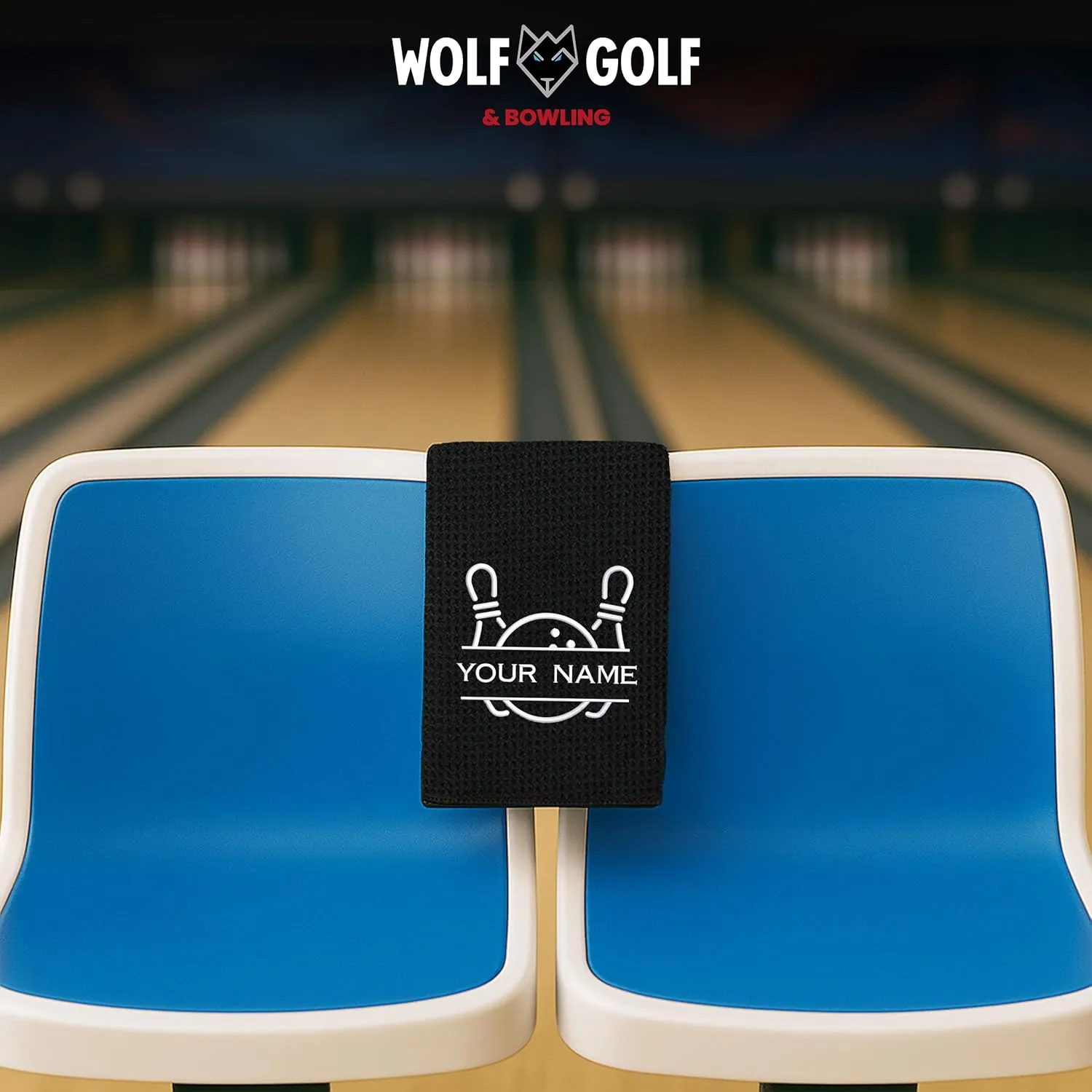 Personalized Bowling Towel - Bowling Ball Towel - Bowling Accessories for Men - Bowling Accessories for Women - Bowling Gift - Custom Bowling Towels