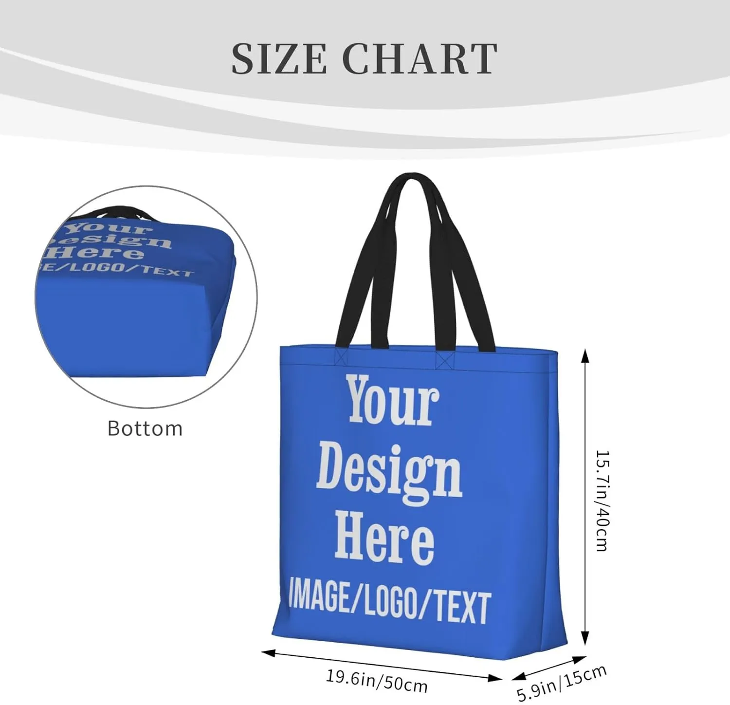 Personalized Tote Bag Custom Tote Bags with Logo Design Your Own Image Custom Bag