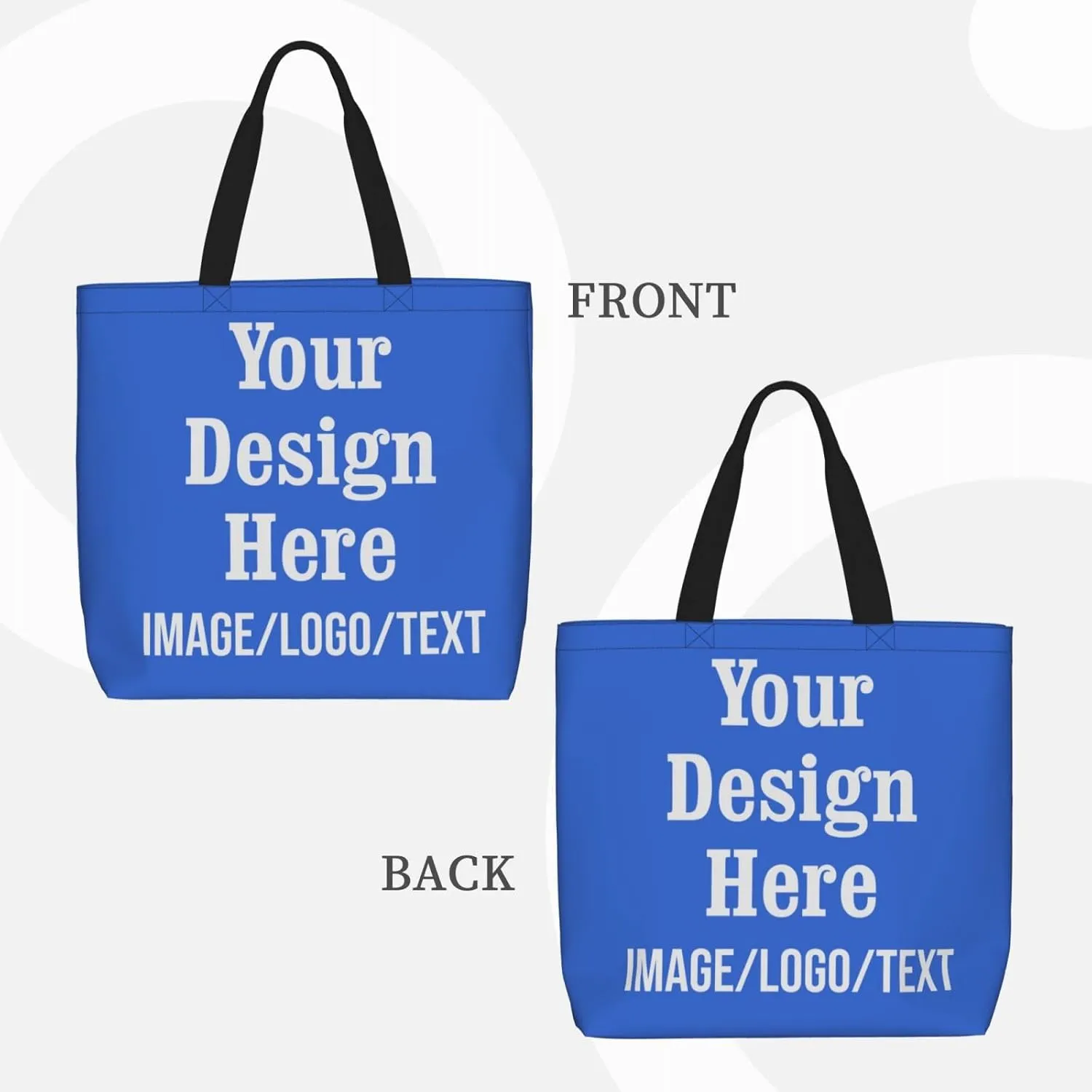 Personalized Tote Bag Custom Tote Bags with Logo Design Your Own Image Custom Bag
