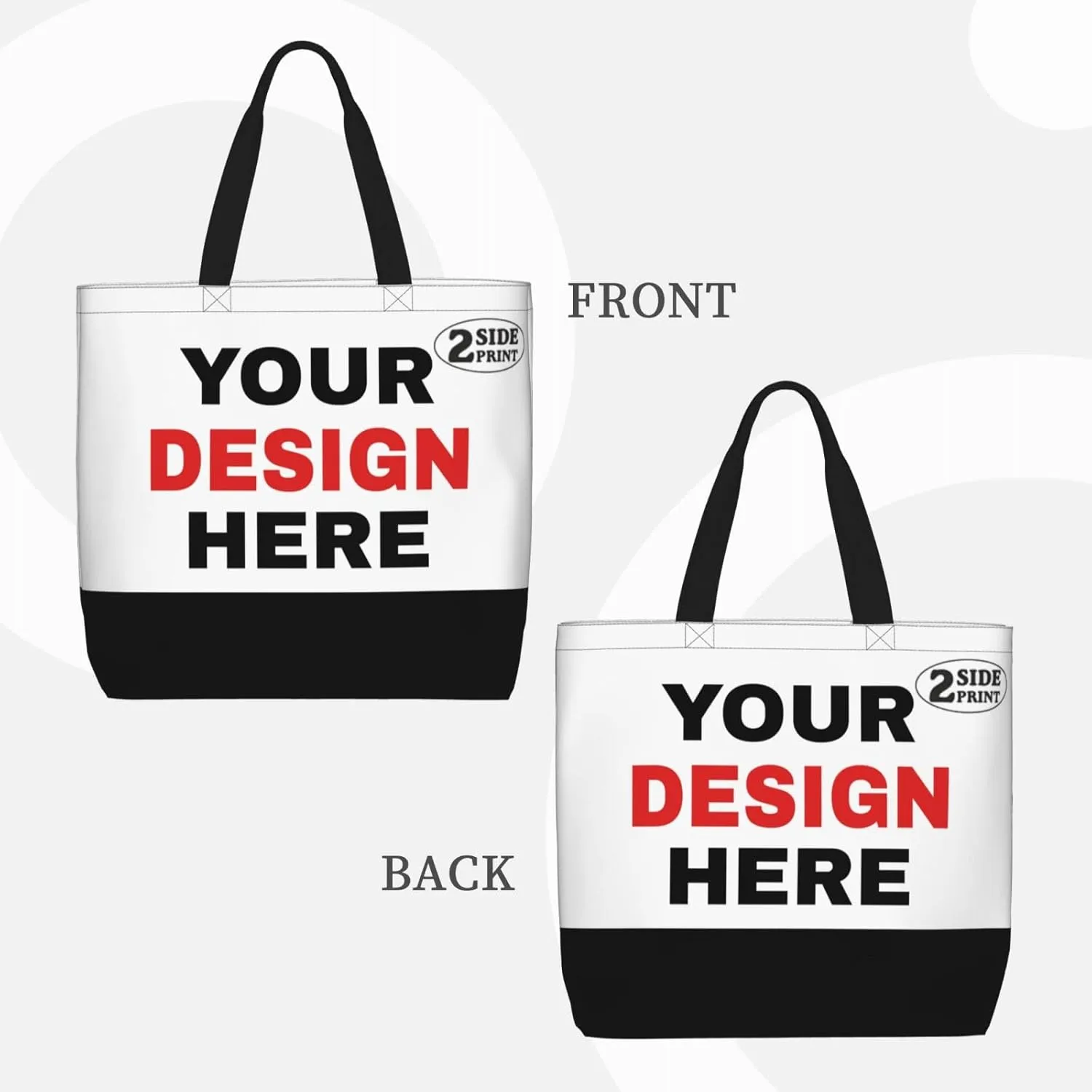 Personalized Tote Bag Custom Tote Bags with Logo Design Your Own Image Custom Bag