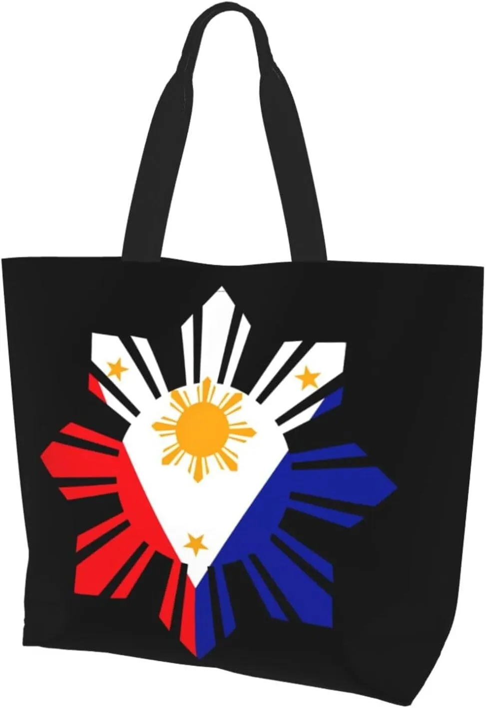 Philippine Sun Flag Women's Tote Bag Large Capacity Single Shoulder Bags Handbag for Shopping Work