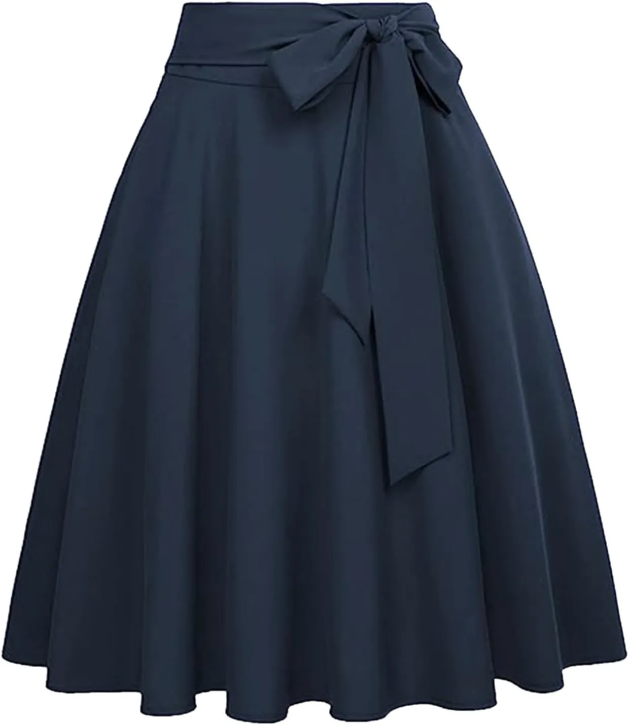 Pleated Skirts for Women Women's A Line Pockets Skirt High Waist Flared Midi Skirts