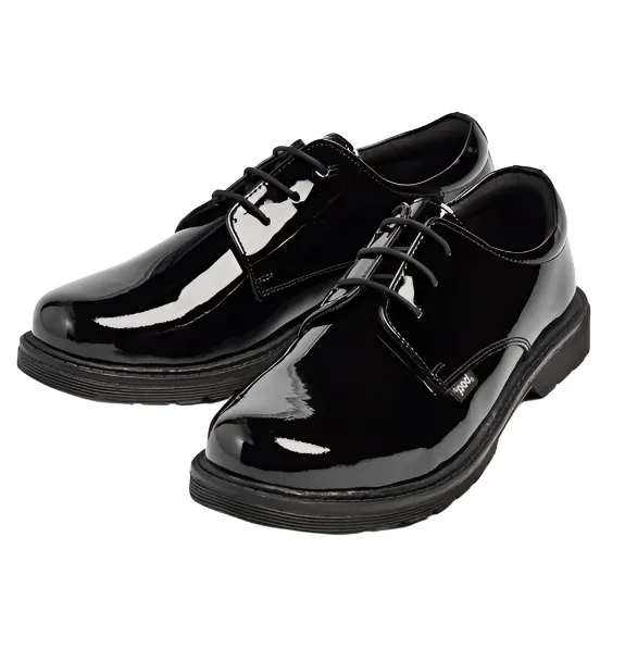 POD Girls School Shoe Bria Black Patent