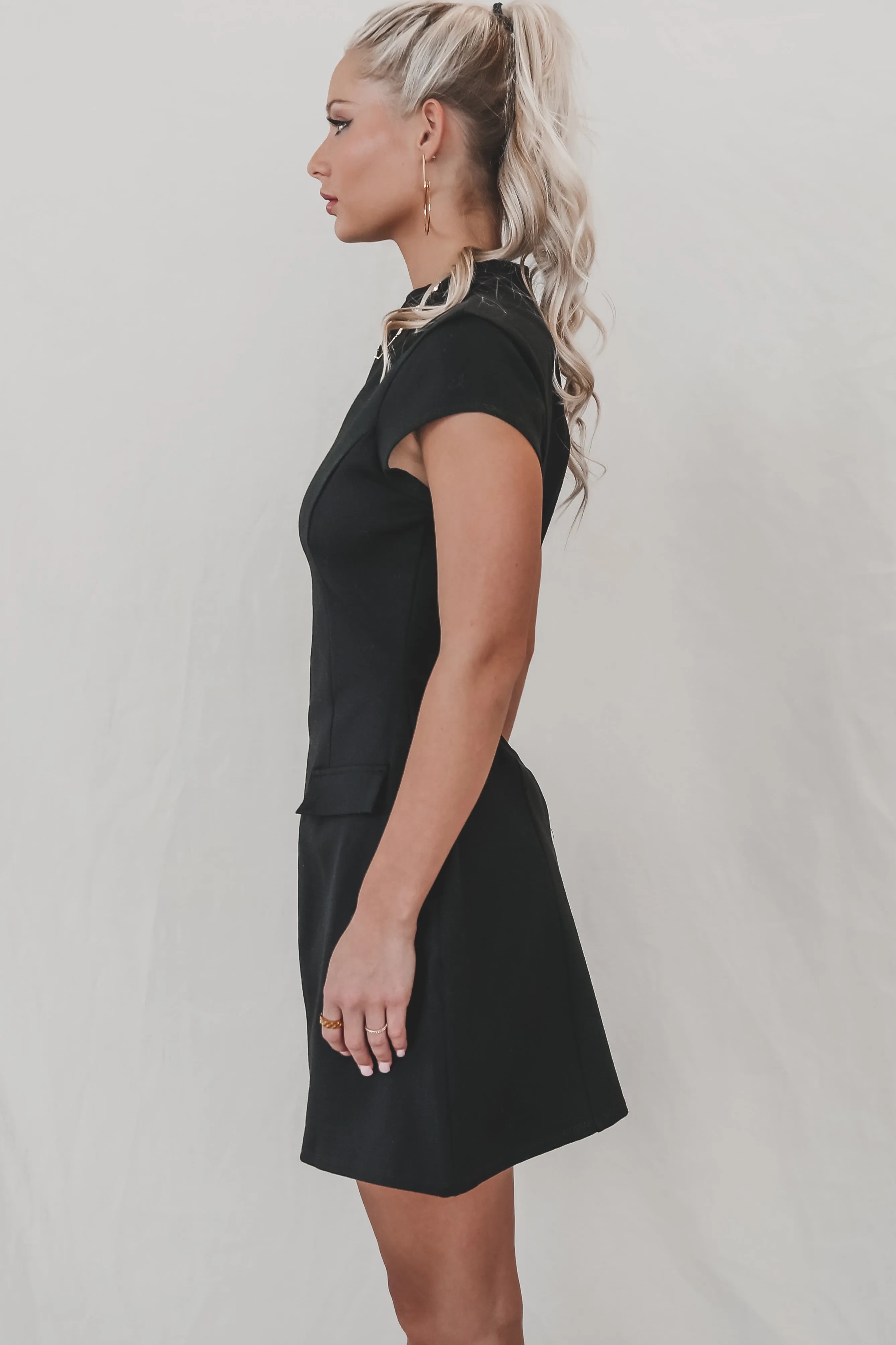 Queen Of The Game Short Sleeve Mini Dress