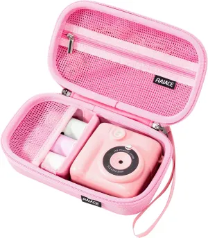 RAIACE Hard Storage Case Compatible with ESOXOFFORE/for Anchioo/for Dylanto/for GKTZ/for WEEFUN Instant Print Camera, Protective Carrying Bag for Film Camera. (case only) - Pink