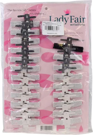 Reliant Ribbon 6-NR-LF00001-H Wristlet 20pc/cd Rd Floral Accessories, 20 Pieces, Silver