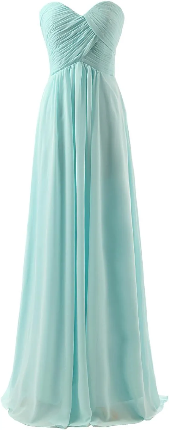 Sarahbridal Women's A-line Sweetheart Evening Dress Prom Bridesmaid Gown SD084