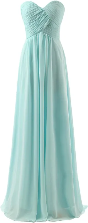 Sarahbridal Women's A-line Sweetheart Evening Dress Prom Bridesmaid Gown SD084