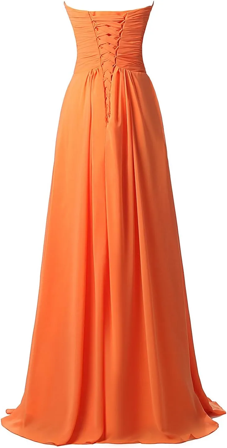 Sarahbridal Women's A-line Sweetheart Evening Dress Prom Bridesmaid Gown SD084