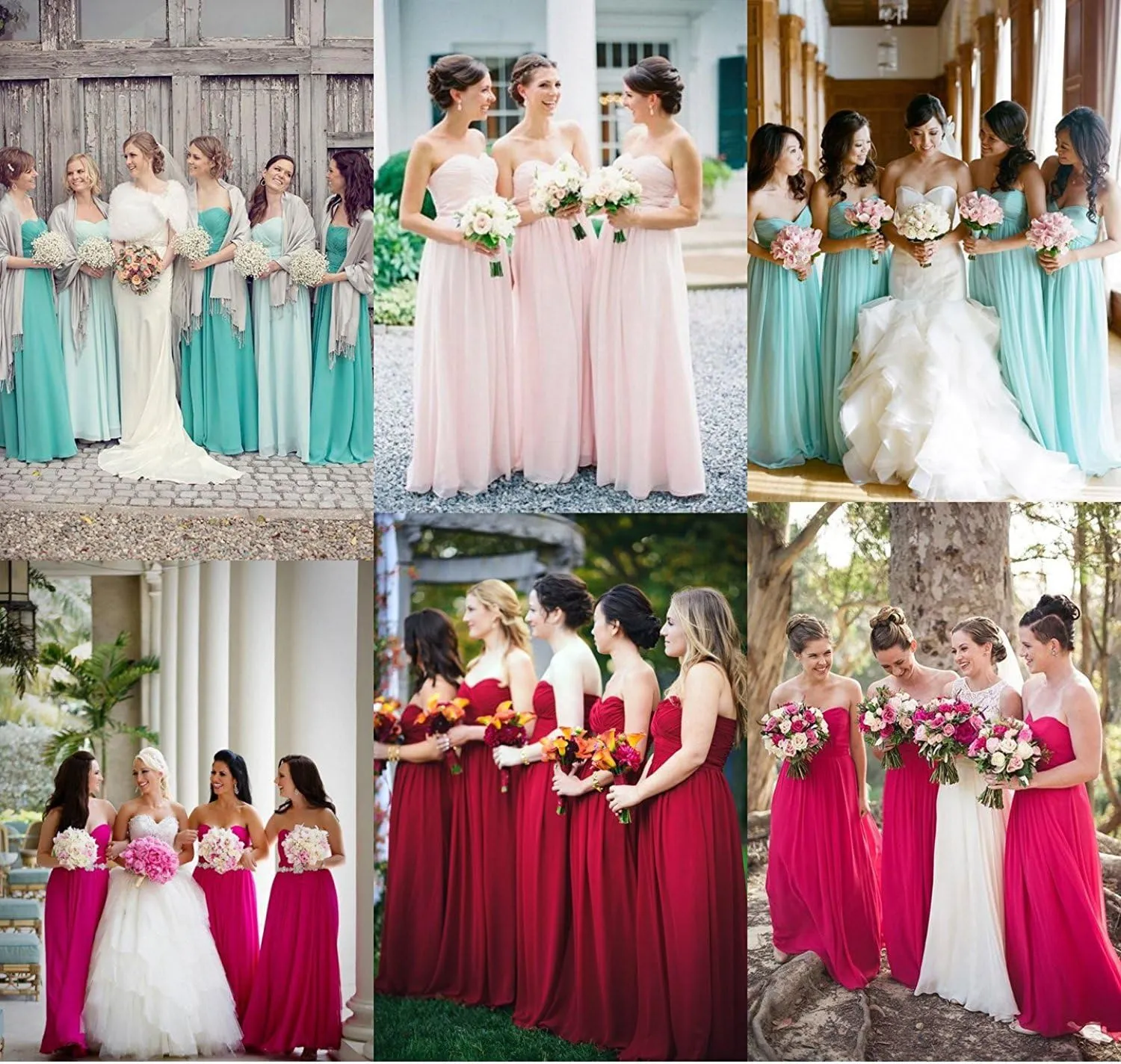 Sarahbridal Women's A-line Sweetheart Evening Dress Prom Bridesmaid Gown SD084