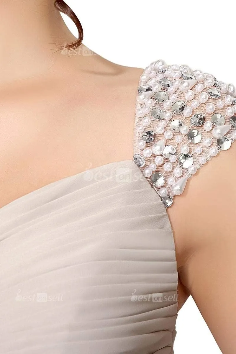 Sarahbridal Women's Beaded Bridesmaid Prom Dress Long Chiffon Evening Ball Gowns